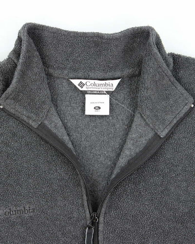 Vintage Columbia Grey Quarter-Zip Fleece - XL