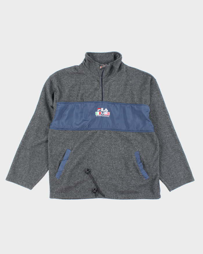 Vintage 90s Fila Quarter-Zip Fleece - XL