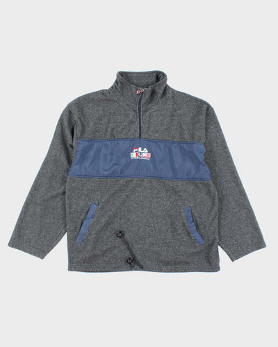 Vintage 90s Fila Quarter-Zip Fleece - XL