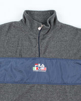Vintage 90s Fila Quarter-Zip Fleece - XL