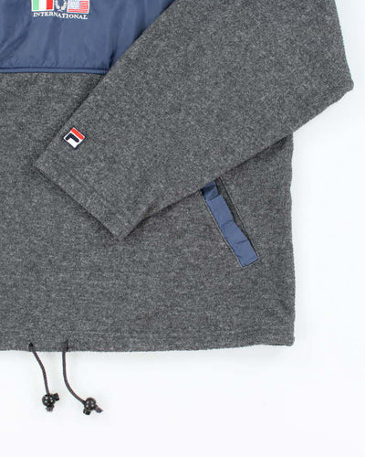 Vintage 90s Fila Quarter-Zip Fleece - XL