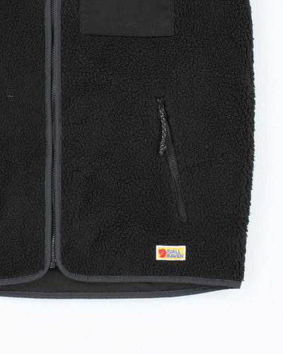 Fjall Raven Deadstock Black Sleeveless Fleece - L