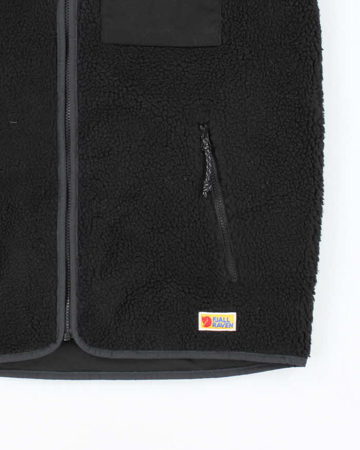 Fjall Raven Deadstock Black Sleeveless Fleece - L