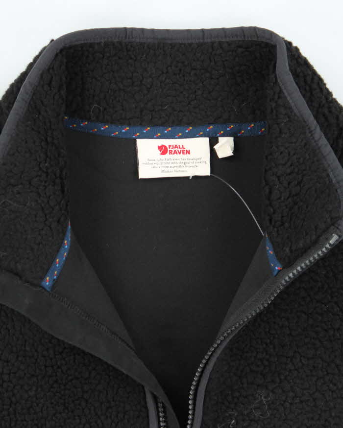 Fjall Raven Deadstock Black Sleeveless Fleece - L