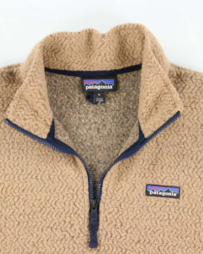 Vintage Patagonia Wool Blend Quarter-zip Fleece - M