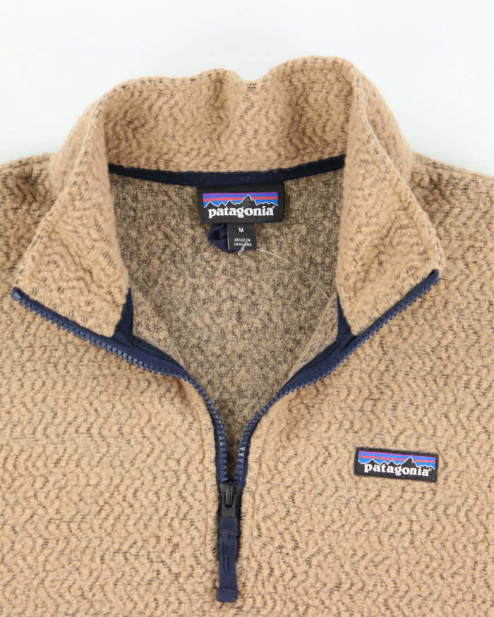 Vintage Patagonia Wool Blend Quarter-zip Fleece - M