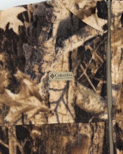 Vintage 00s Columbia Realtree Woodland Camouflage Full-Zip Fleece - XXL