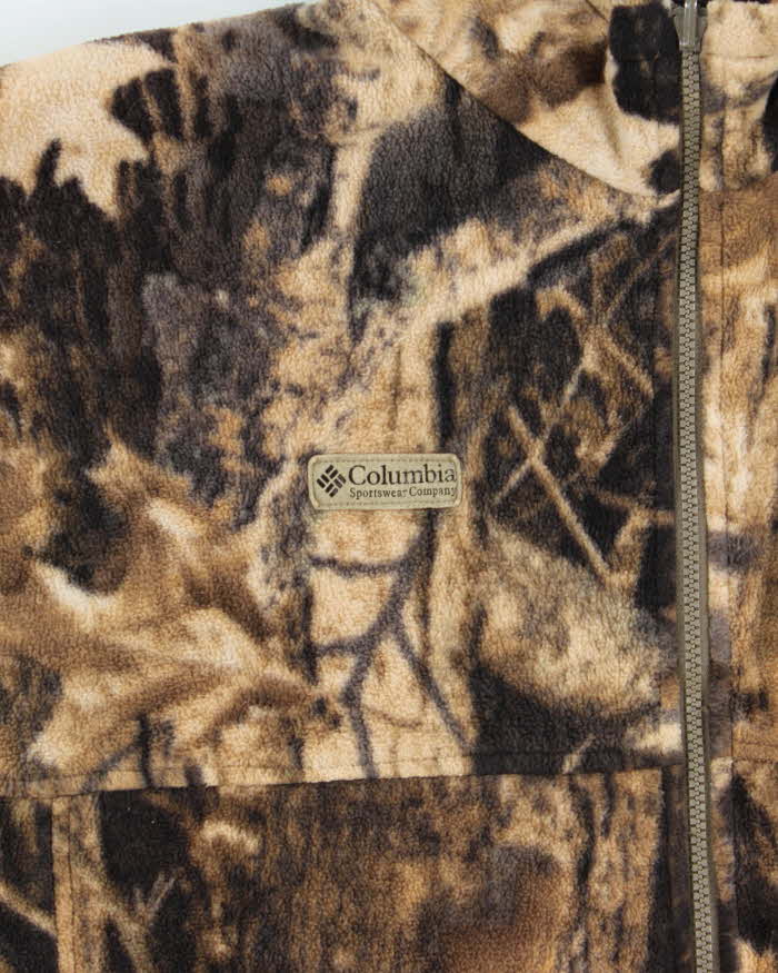 Vintage 00s Columbia Realtree Woodland Camouflage Full-Zip Fleece - XXL