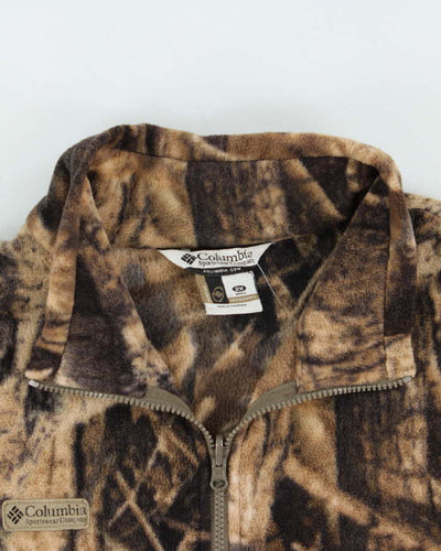Vintage 00s Columbia Realtree Woodland Camouflage Full-Zip Fleece - XXL