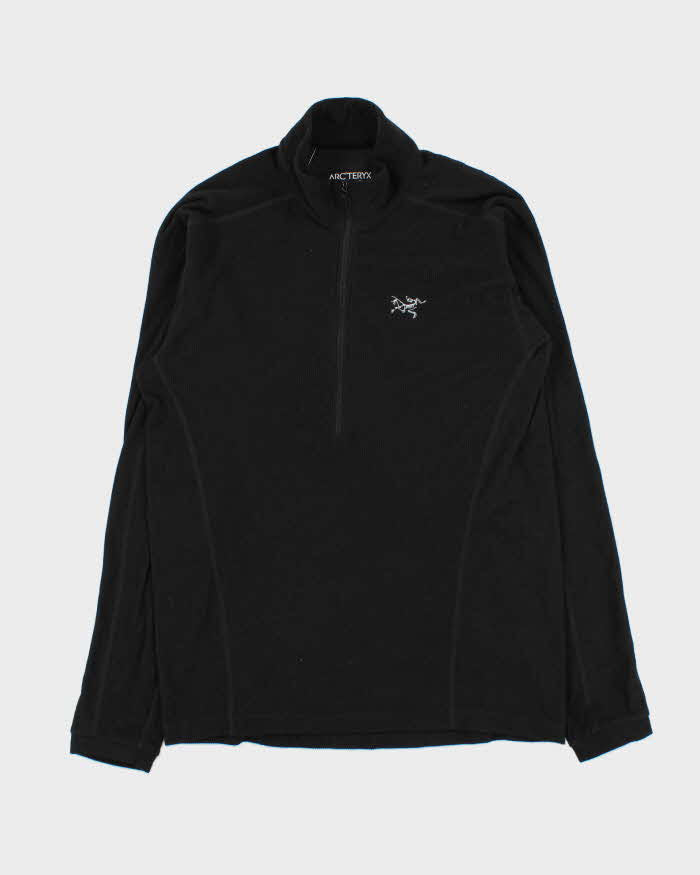 Vintage Black Arc'teryx Delta Polartec Quarter-Zip Fleece - M