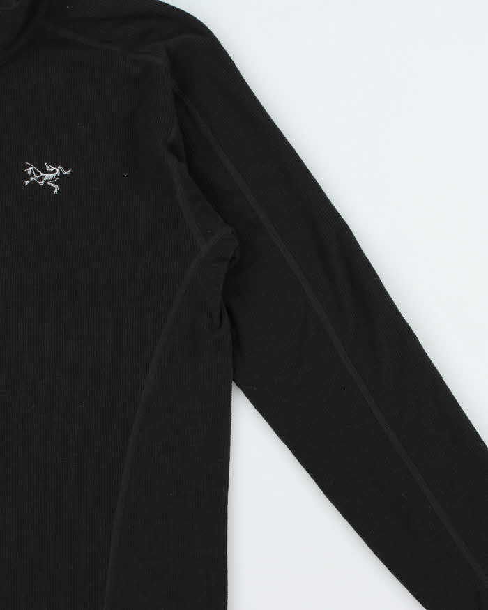 Vintage Black Arc'teryx Delta Polartec Quarter-Zip Fleece - M