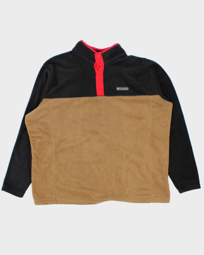 Vintage Columbia Two-Tone Snap Button Pullover Fleece - XXXL