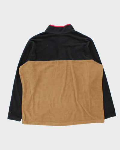 Vintage Columbia Two-Tone Snap Button Pullover Fleece - XXXL