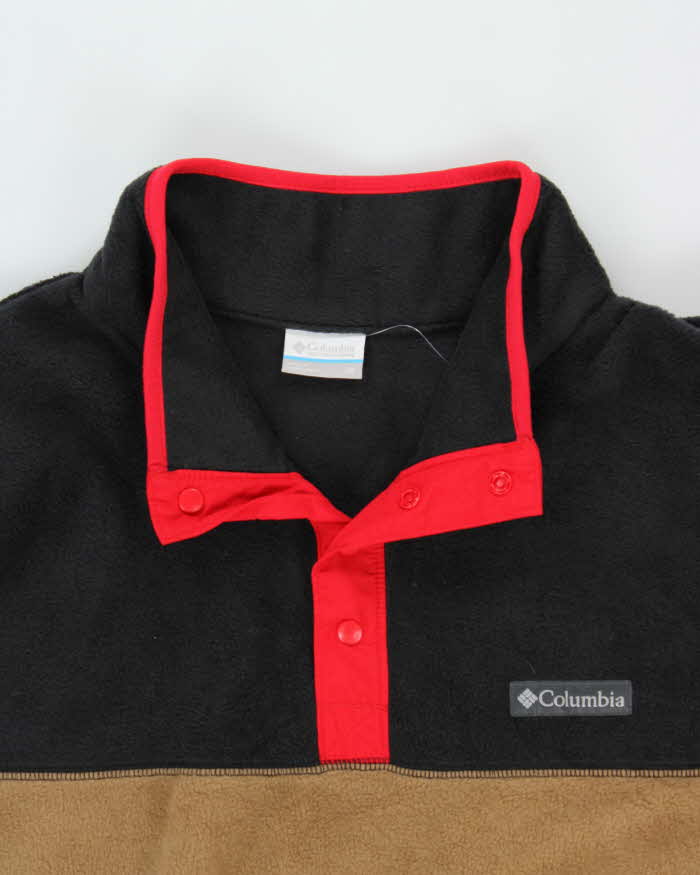 Vintage Columbia Two-Tone Snap Button Pullover Fleece - XXXL