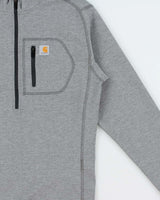 Vintage Carhartt Force Poly Quarter-Zip Fleece - S