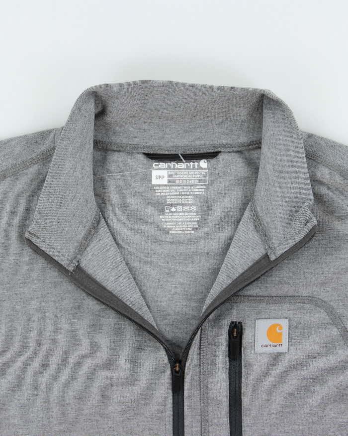 Vintage Carhartt Force Poly Quarter-Zip Fleece - S