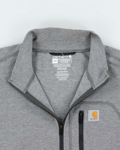 Vintage Carhartt Force Poly Quarter-Zip Fleece - S