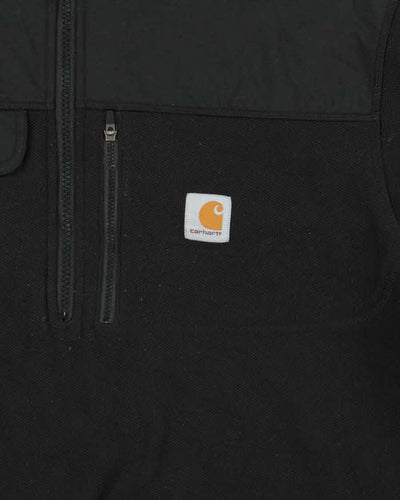 Vintage Carhartt Quarter-Zip Relaxed Fit Fleece - M