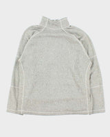 Vintage The North Face Mole Grey Quarter-Zip Fleece Pullover - L