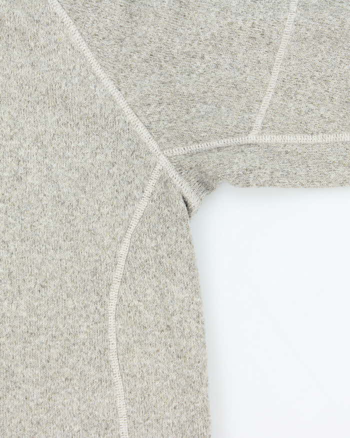 Vintage The North Face Mole Grey Quarter-Zip Fleece Pullover - L