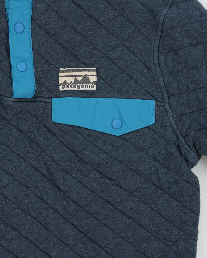 Vintage Patagonia Cotton Blend Quilted Snap-T Pullover Fleece  - XS