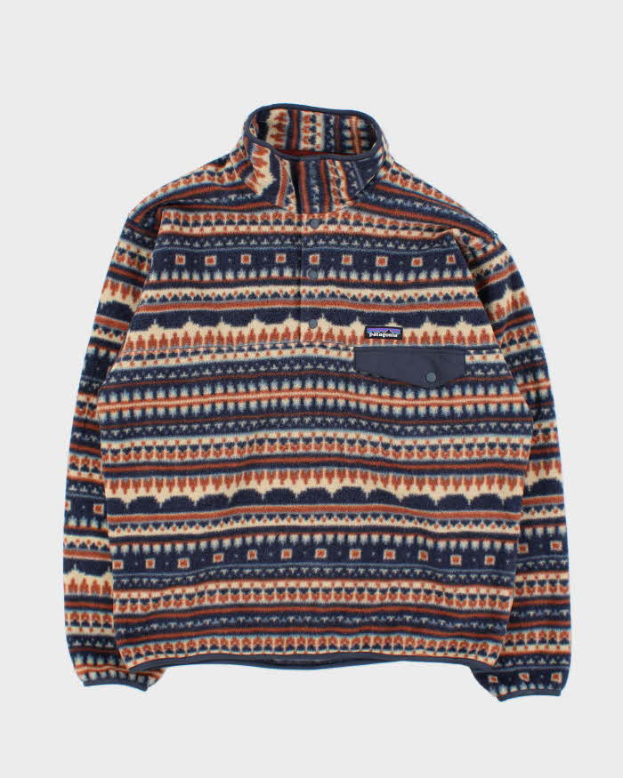 Vintage Patagonia Synchilla Aztec Snap-T Pullover Fleece - M