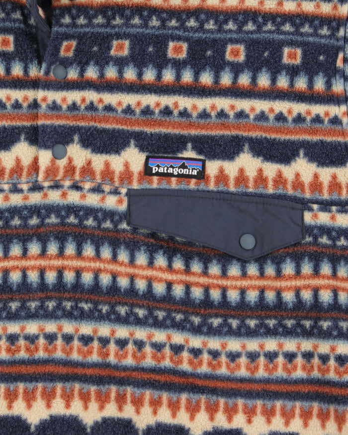 Vintage Patagonia Synchilla Aztec Snap-T Pullover Fleece - M