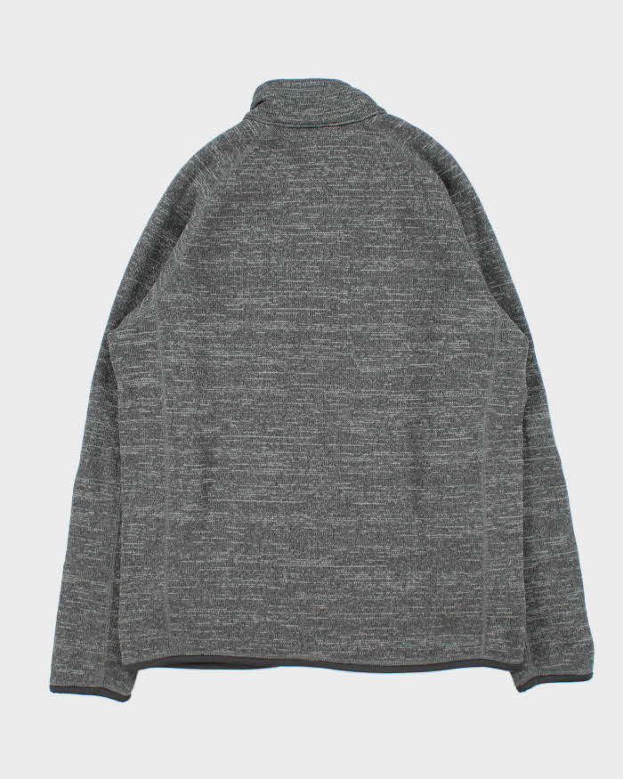 Vintage Patagonia Melange Grey Full-Zip Fleece - L