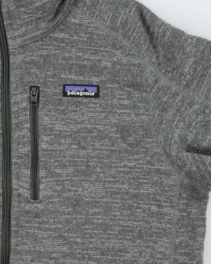 Vintage Patagonia Melange Grey Full-Zip Fleece - L