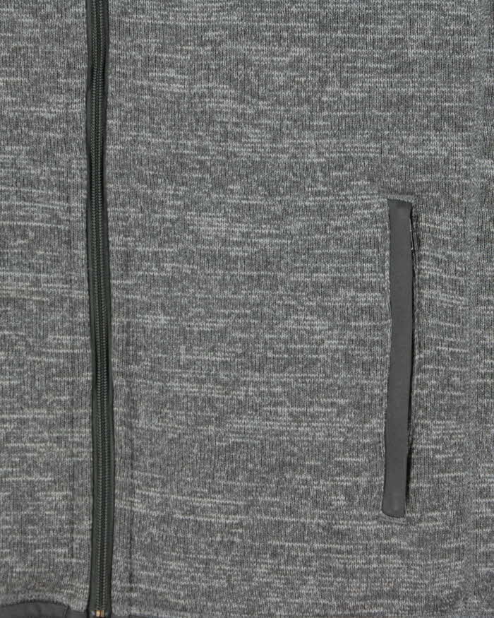 Vintage Patagonia Melange Grey Full-Zip Fleece - L