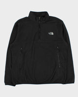 Vintage The North Face Black Quarter-Zip Pullover Fleece - XL