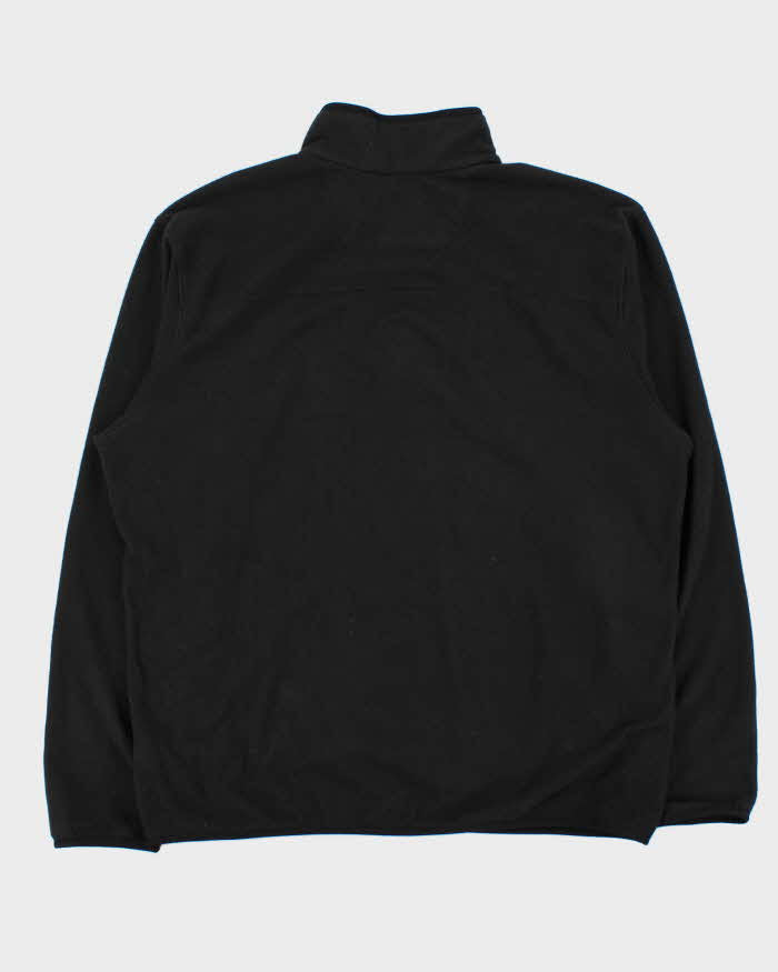 Vintage The North Face Black Quarter-Zip Pullover Fleece - XL