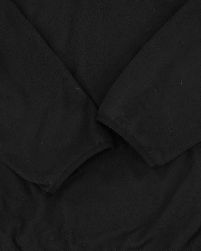 Vintage The North Face Black Quarter-Zip Pullover Fleece - XL