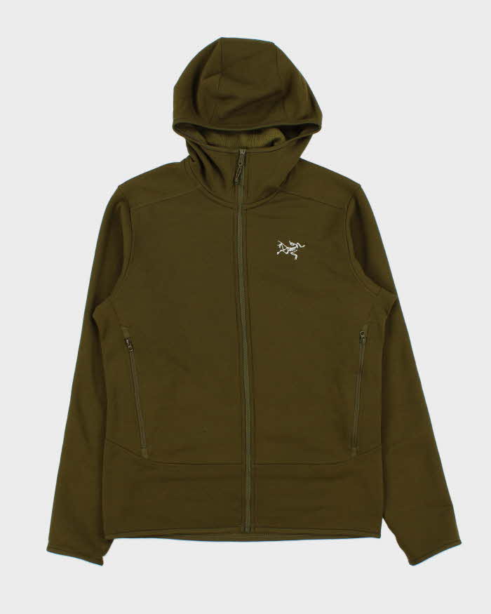 Arc'teryx Kyanite AR Tech Khaki Hooded Full-Zip Fleece - S