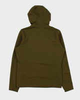 Arc'teryx Kyanite AR Tech Khaki Hooded Full-Zip Fleece - S