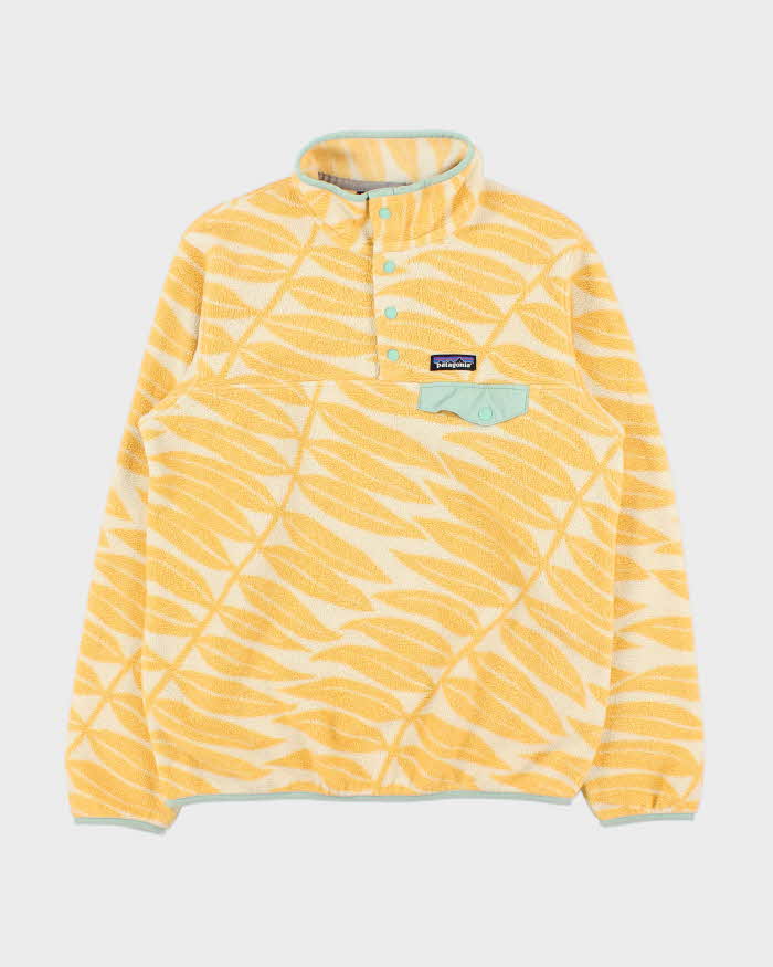 Vintage Patagonia Synchilla Leaf Snap T Pullover Fleece - M