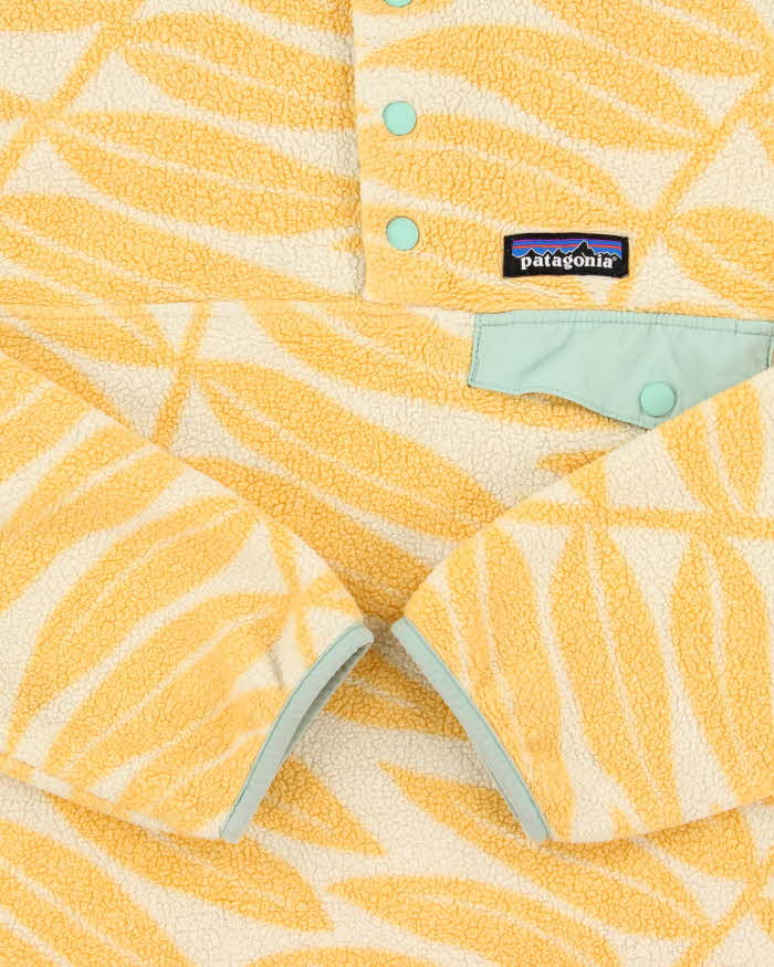 Vintage Patagonia Synchilla Leaf Snap T Pullover Fleece - M