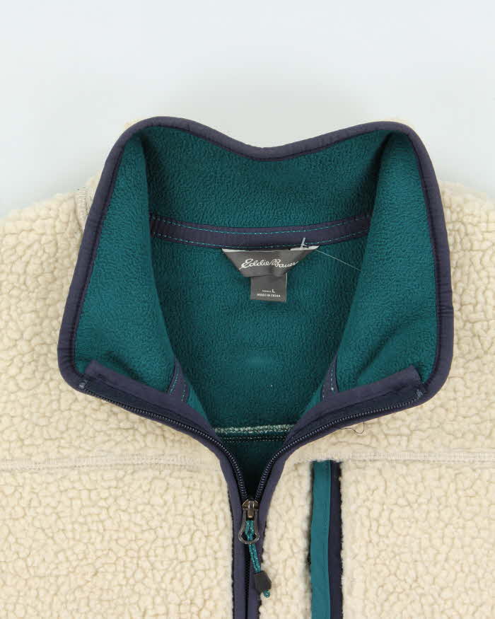 Eddie Bauer Chilali Faux Shearling Full-Zip Fleece Vest - L