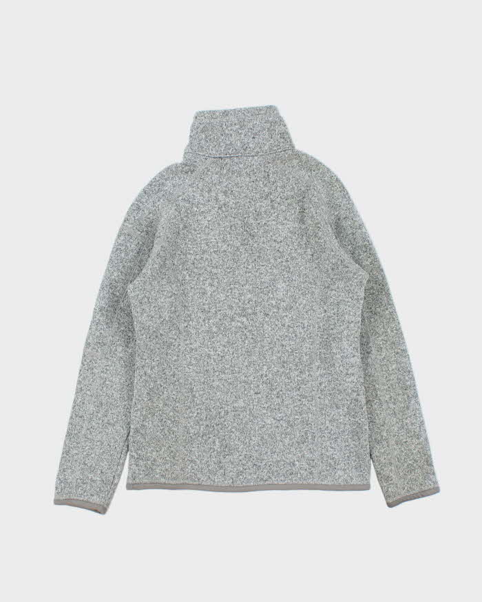 Vintage Patagonia Grey Marl Quarter-Zip Fleece - XXS