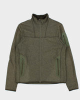 Vintage Arc'teryx Covert Khaki Relaxed Fit Full-Zip Fleece - M