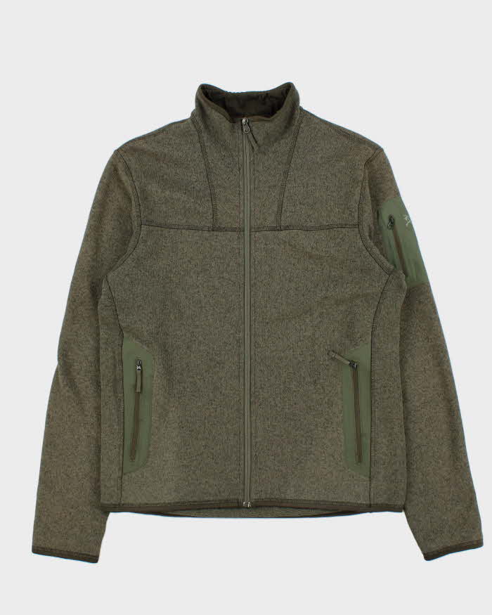 Vintage Arc'teryx Covert Khaki Relaxed Fit Full-Zip Fleece - M
