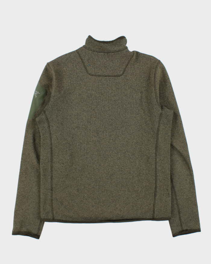 Vintage Arc'teryx Covert Khaki Relaxed Fit Full-Zip Fleece - M