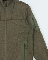 Vintage Arc'teryx Covert Khaki Relaxed Fit Full-Zip Fleece - M