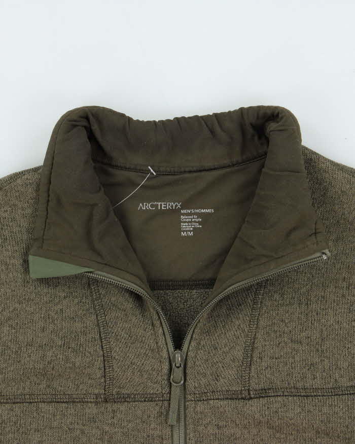 Vintage Arc'teryx Covert Khaki Relaxed Fit Full-Zip Fleece - M
