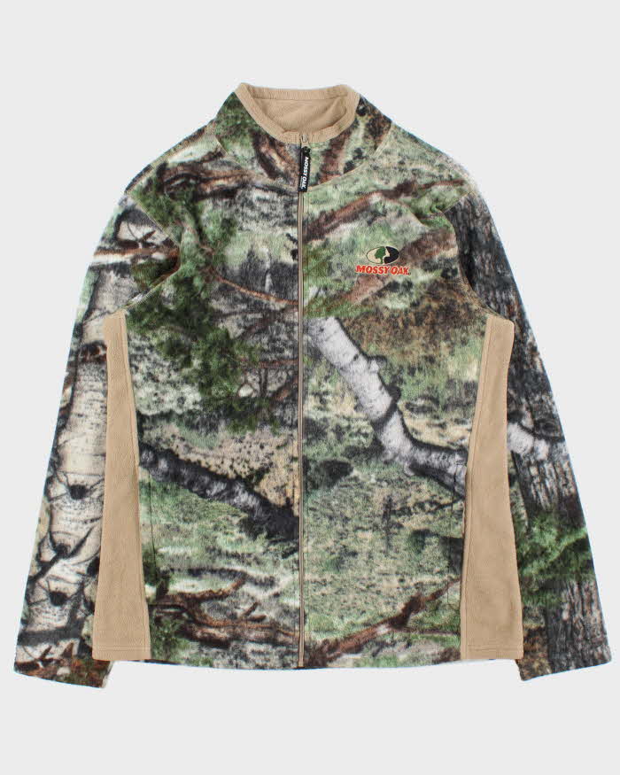 Vintage 00s Mossy Oak Full-zip Fleece - M