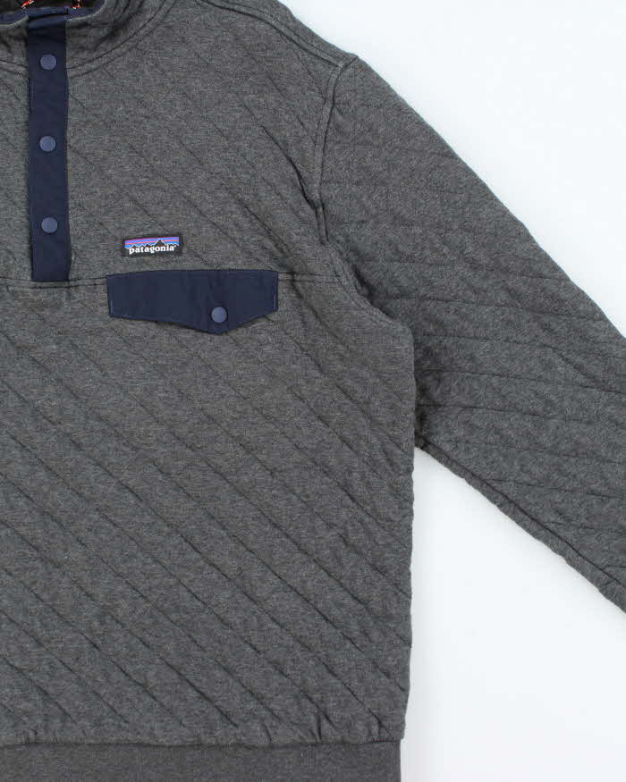Vintage Patagonia Quilted Quarter-Button Fleece - L