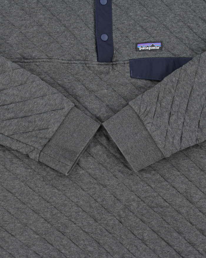 Vintage Patagonia Quilted Quarter-Button Fleece - L