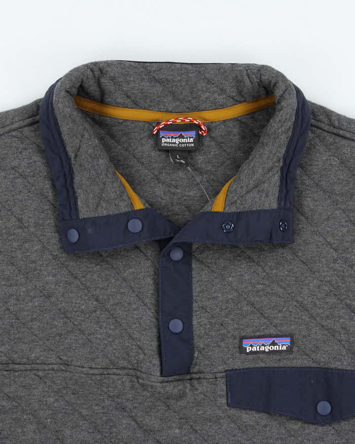 Vintage Patagonia Quilted Quarter-Button Fleece - L