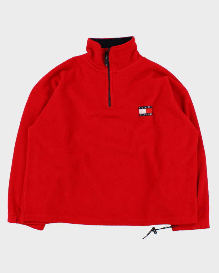 Vintage 90s Tommy Hilfiger Quarter-zip Fleece - XL