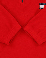 Vintage 90s Tommy Hilfiger Quarter-zip Fleece - XL